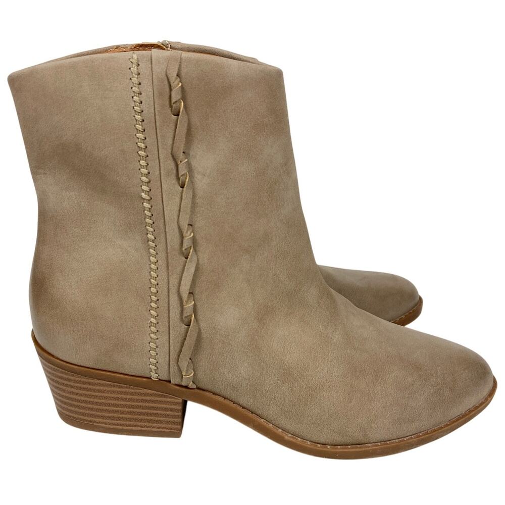 Lucky Brand Fakelle Ankle Boots Faux Leather Women's Size 7.5